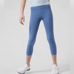 ATHLETA CAPRI LEGGINGS HEATHER BLUE size Small